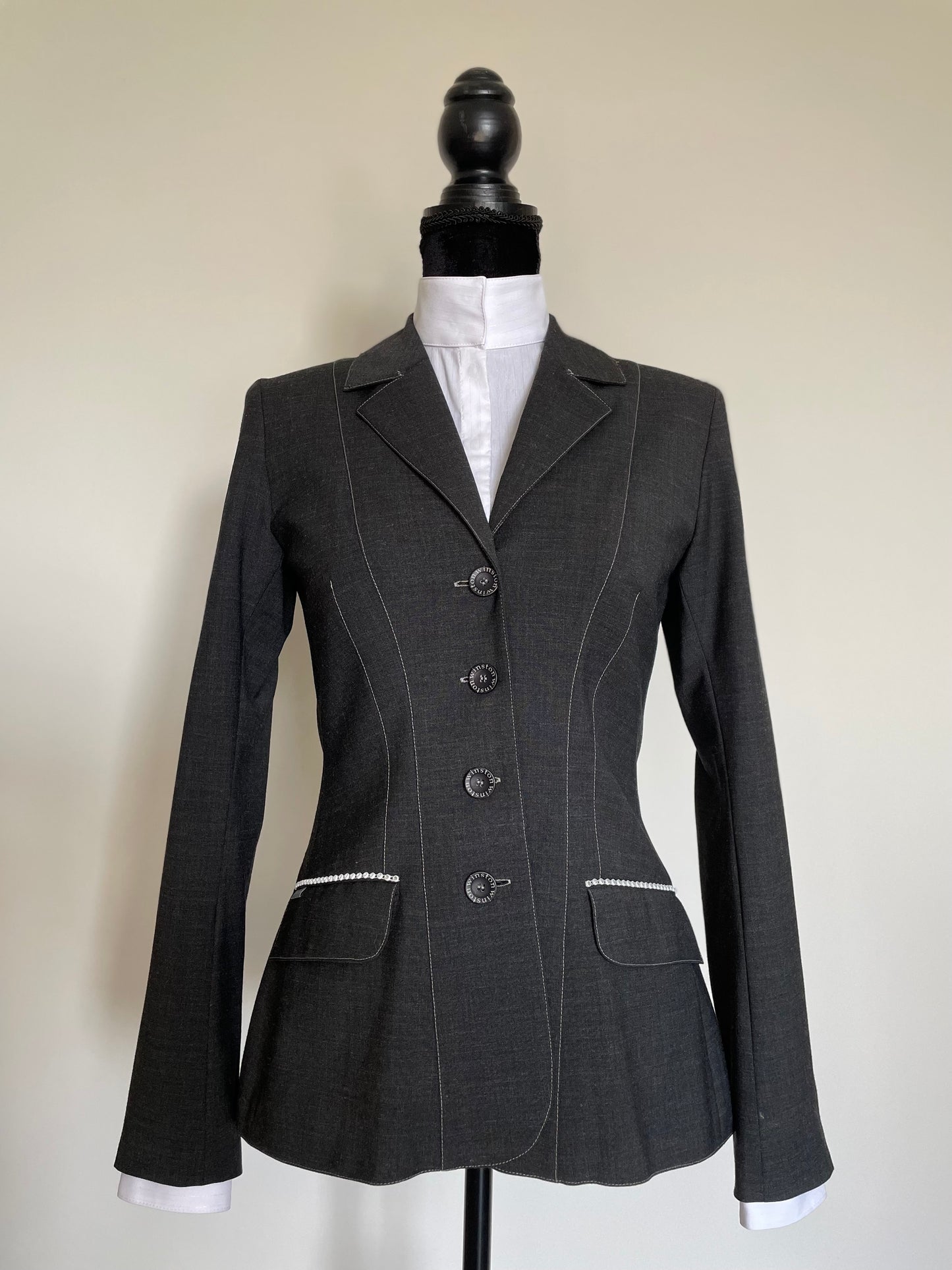 Contrast Dark Grey Crystals (Pockets) 36T